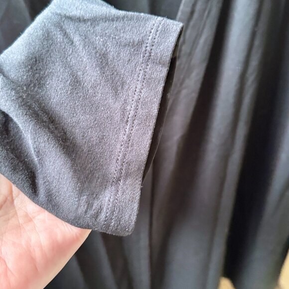 J.Jill Wearever collection one-button flowy jersey knit cardi, black, size PL - Picture 6 of 12